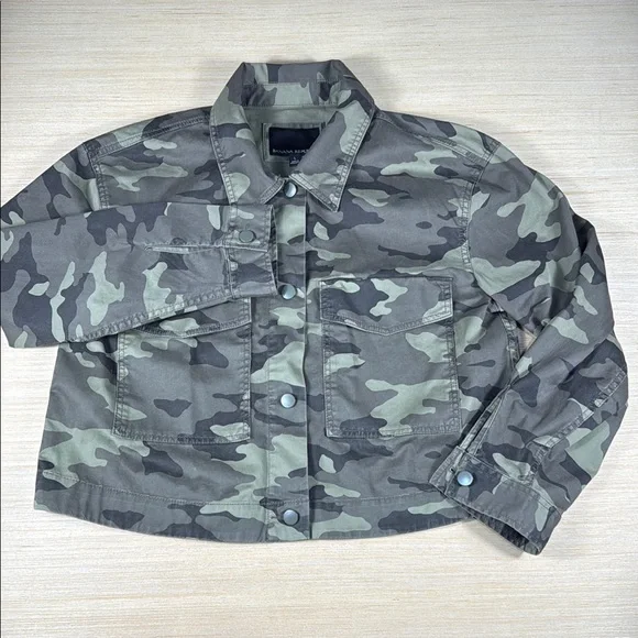Banana‎ Republic Green Camouflage Jacket women’s Large - Picture 2 of 3